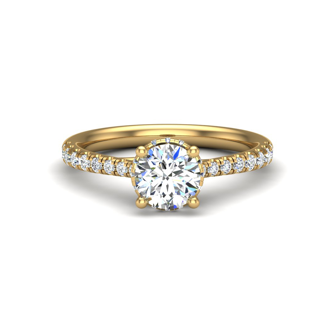Amora Halo Engagement Ring